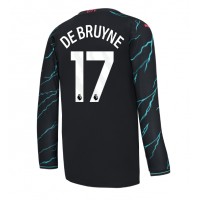 Fotballdrakt Herre Manchester City Kevin De Bruyne #17 Tredjedrakt 2023-24 Langermet